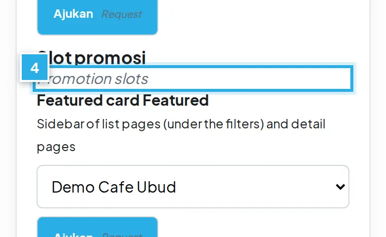 Tangkapan layar langkah 4: Selama tampil, lihat jumlah tampil dan klik di kartu ini. Angka biru 4 menunjukkan bagian yang dimaksud.