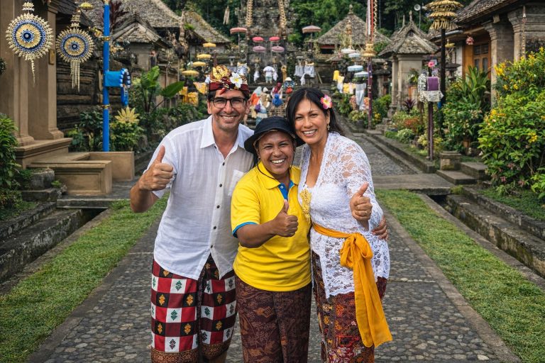 Balinese Costum at Penglipuran Village & Goa Giri Campuhan Waterfall