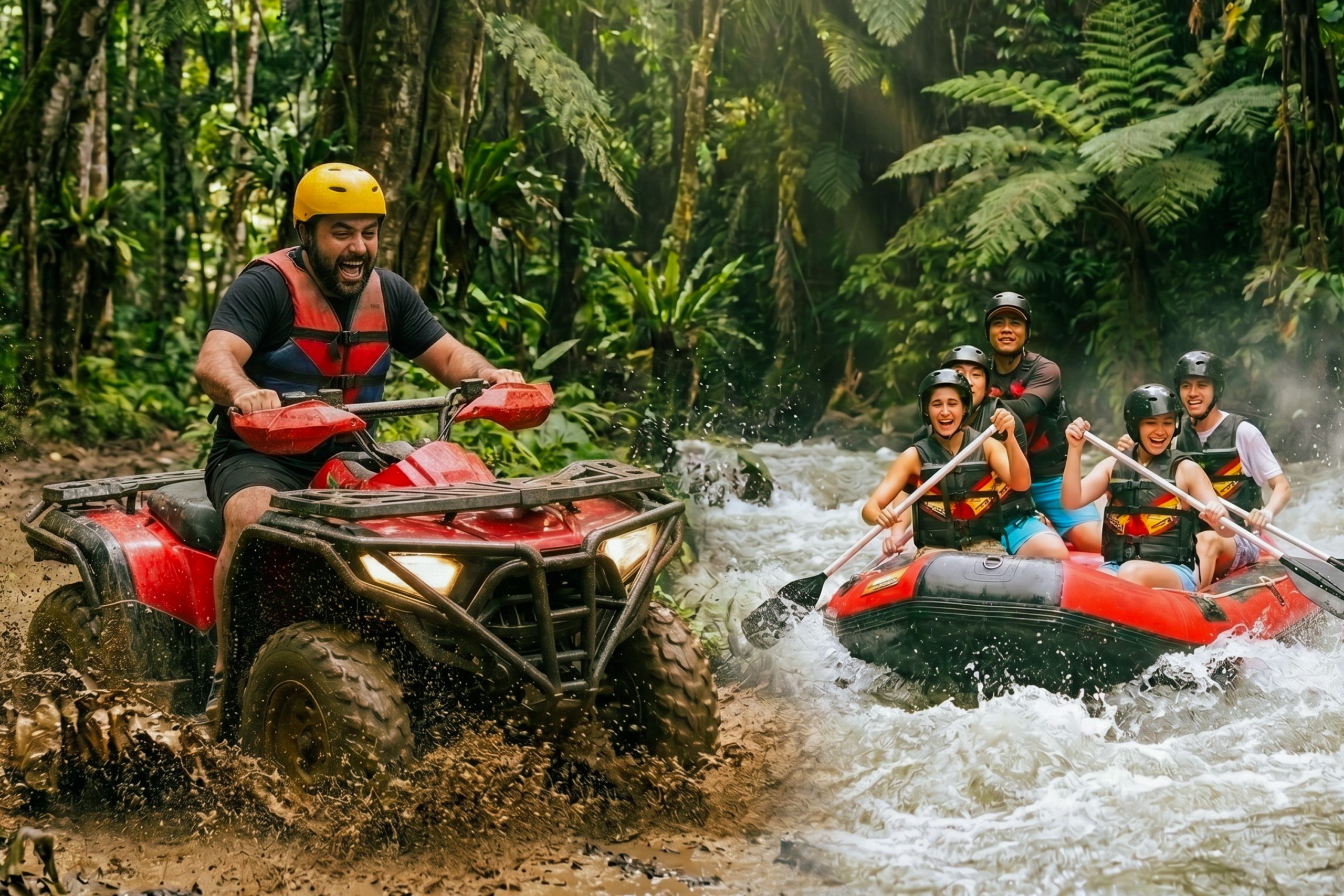 Combo ATV and Ayung River Rafting with Lunch